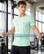 HiFlyers Men Regular Fit Polyster Pique Round Neck Half Sleev Tshirt Pista
