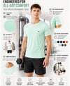 HiFlyers Men Regular Fit Polyster Pique Round Neck Half Sleev Tshirt Pista