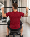 HiFlyers Men Regular Fit Polyster Pique Round Neck Half Sleev Tshirt Maroon