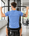 HiFlyers Men Regular Fit Polyster Pique Round Neck Half Sleev Tshirt Blue