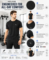HiFlyers Men Regular Fit Polyster Pique Round Neck Half Sleev Tshirt Black