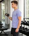 HiFlyers Men Regular Fit Polyster Pique Round Neck Half Sleev Tshirt Dark Purple