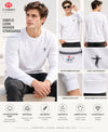 T.T. Men Classic Winter Essential T-Shirt|Polyester 180 Gsm|Regular Fit|Round Neck|Full Sleeve Tees|Pack Of 2|White,Yellow