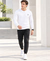 T.T. Men Classic Winter Essential T-Shirt|Polyester 180 Gsm|Regular Fit|Round Neck|Full Sleeve Tees|Pack Of 2|White,Yellow