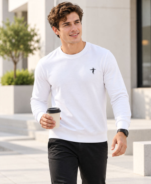 T.T. Men Classic Winter Essential T-Shirt|Polyester 180 Gsm|Regular Fit|Round Neck|Full Sleeve Tees|Pack Of 2|Green,White