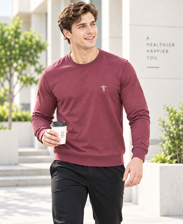 T.T. Men Classic Winter Essential T-Shirt|Polyester 180 Gsm|Regular Fit|Round Neck|Full Sleeve Tees|Pack Of 2|Green,Onion