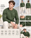 T.T. Men Classic Winter Essential T-Shirt|Polyester 180 Gsm|Regular Fit|Round Neck|Full Sleeve Tees|Pack Of 2|Green,Olive