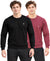 T.T. Men Classic Winter Essential T-Shirt|Polyester 180 Gsm|Regular Fit|Round Neck|Full Sleeve Tees|Pack Of 2|Black,Onion