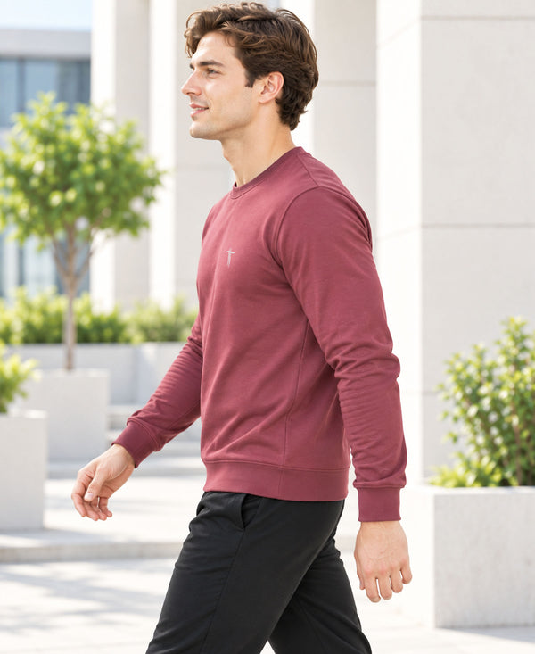 T.T. Men Classic Winter Essential T-Shirt|Polyester 180 Gsm|Regular Fit|Round Neck|Full Sleeve TeesOnion