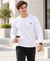 T.T. Men Classic Winter Essential T-Shirt|Polyester 180 Gsm|Regular Fit|Round Neck|Full Sleeve TeesWhite