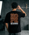 T.T. Men OversizedGraaphic Printed T-Shirt Black
