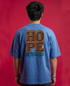 T.T. Men OversizedGraaphic Printed T-Shirt Sky Blue