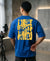 T.T. Men OversizedGraaphic Printed T-Shirt Royal Blue