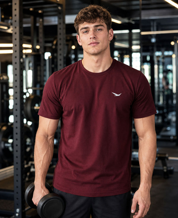 Hiflyers Men Regular Fit Cotton Round Neck T-Shirt |Pack Of 2|Maroon,Mustard