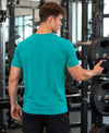 Hiflyers Men Regular Fit Cotton Round Neck T-Shirt |Pack Of 2|Teal Blue,Green