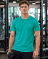 Hiflyers Men Regular Fit Cotton Round Neck T-Shirt |Pack Of 2|Light Blue,Teal Blue