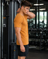 Hiflyers Men Regular Fit Cotton Round Neck T-Shirt |Pack Of 2|Baby Blue,Mustard