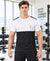 T.T. Men Dri-Fit Cut & Sew Design T-ShirtPack Of 1 Black-White