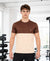 T.T. Men Dri-FitCut & Sew Design T-ShirtPack Of 1 Beige-Brown