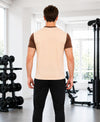 T.T. Men Dri-FitCut & Sew Design T-ShirtPack Of 1 Beige-Brown