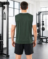 T.T. Men Dri-Fit Cut & Sew Design T-ShirtPack Of 1 Olive-White
