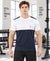 T.T. Men Dri-Fit Cut & Sew Design T-ShirtPack Of 1 Navy-White