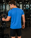 Hiflyers Men Regular Fit Cotton Round Neck T-ShirtBlue