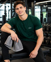 Hiflyers Men Regular Fit Cotton Round Neck T-ShirtGreen