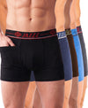 T.T. Jazzz Men’S Cotton Trunk With Outer Pocket|Pack Of 5|Black,Blue,Brown,Sky Blue,Dark Grey