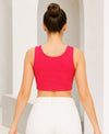 T.T. Women|Ribbed Crop Top|Sleeveless Round Neck Slim Fit Aesthetic Streetwear Top|Stretchable Cotton Fabric|Tshirt|Top||L.Pink