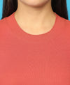 T.T. Women|Stylish Crop Top|Ribbed Slim Fit Full Sleeve Round Neck Trendy Casual Wear Top|Stretchable Cotton Fabric|Tshirt|Top||Light Pink