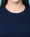T.T. Women|Stylish Crop Top|Ribbed Slim Fit Full Sleeve Round Neck Trendy Casual Wear Top|Stretchable Cotton Fabric|Tshirt|Top||Denim