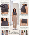 T.T. Women|Ribbed Crop Top|Sleeveless High Neck Slim Fit Aesthetic Streetwear Top|Stretchable Cotton Fabric|Tshirt|Top||D.Grey