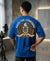 T.T. Men Oversized Graphic Printed T-Shirt Royal Blue