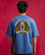 T.T. Men Oversized Graphic Printed T-Shirt Sky Blue