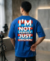 T.T. Men Oversized Graphic Printed T-Shirt Royal Blue