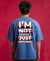 T.T. Men Oversized Graphic Printed T-Shirt Sky Blue
