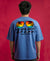 T.T. Men Oversized Graphic Printed T-Shirt Sky Blue