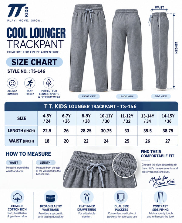 T.T. Kids Cool Lounger Pack Of 1 Grey