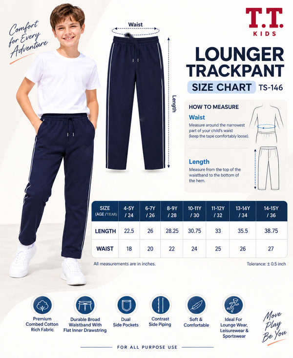 T.T. Kids Cool Lounger Pack Of 1 Navy