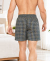 T.T. Men Checked Cotton Poly Woven Boxer Shorts Pack Of 3 Yellow,Black,Green