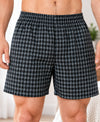 T.T. Men Checked Cotton Poly Woven Boxer Shorts Pack Of 3 Navy,Green,Black