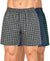 T.T. Men Checked Cotton Poly Woven Boxer Shorts Pack Of 3 Yellow,Navy,Green