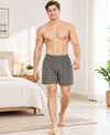 T.T. Men Checked Cotton Poly Woven Boxer Shorts Pack Of 2 Yellow,Green