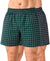 T.T. Men Checked Cotton Poly Woven Boxer Shorts Pack Of 2 Green,Black