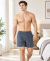 T.T. Men Checked Cotton Poly Woven Boxer Shorts Pack Of 2 Navy,Green
