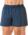 T.T. Men Checked Cotton Poly Woven Boxer Shorts Pack Of 2 Navy,Black