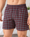 T.T. Men Checked Cotton Poly Woven Boxer Shorts Pack Of 2 Maroon,Yellow