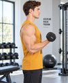T.T. Men Cool Cotton Printed Regular Fit Round Neck Muscle Tees|Pack Of 3|Black,Blue,Mustard