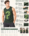 T.T. Men Cool Cotton Printed Regular Fit Round Neck Muscle Tees|Pack Of 2|Blue,Forest Green